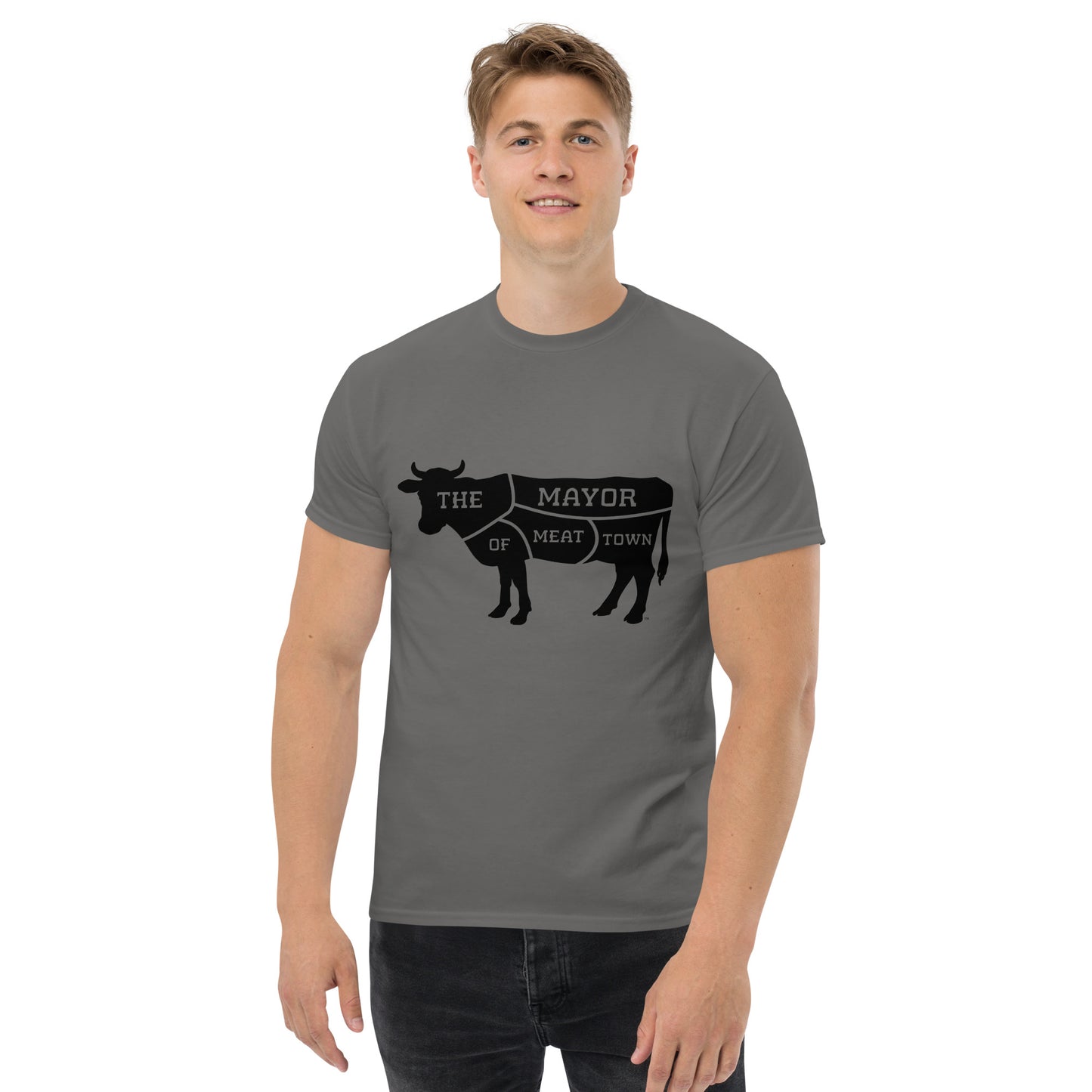 MAYOR OF MEAT TOWN - CLASSIC COW Men's tee