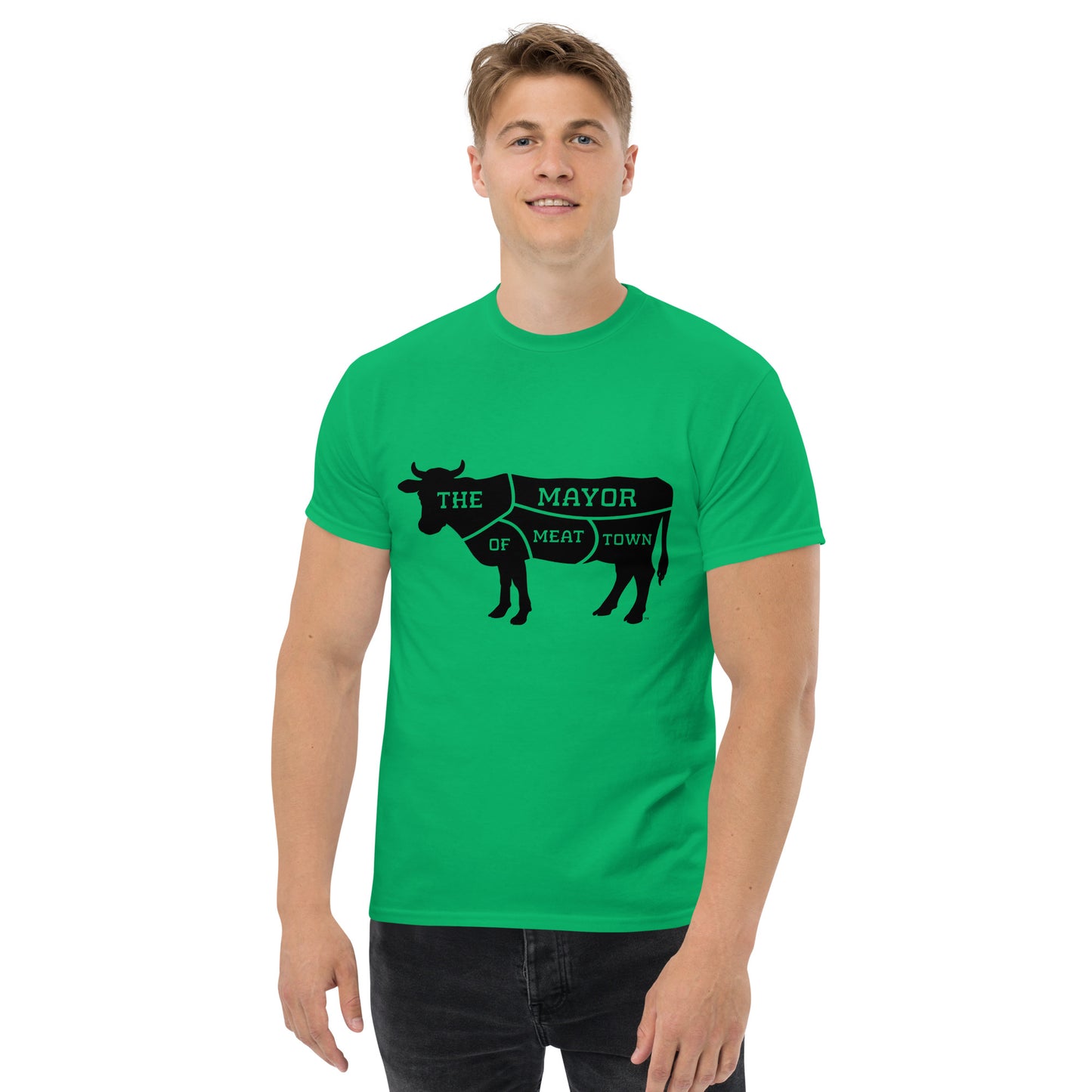 MAYOR OF MEAT TOWN - CLASSIC COW Men's tee