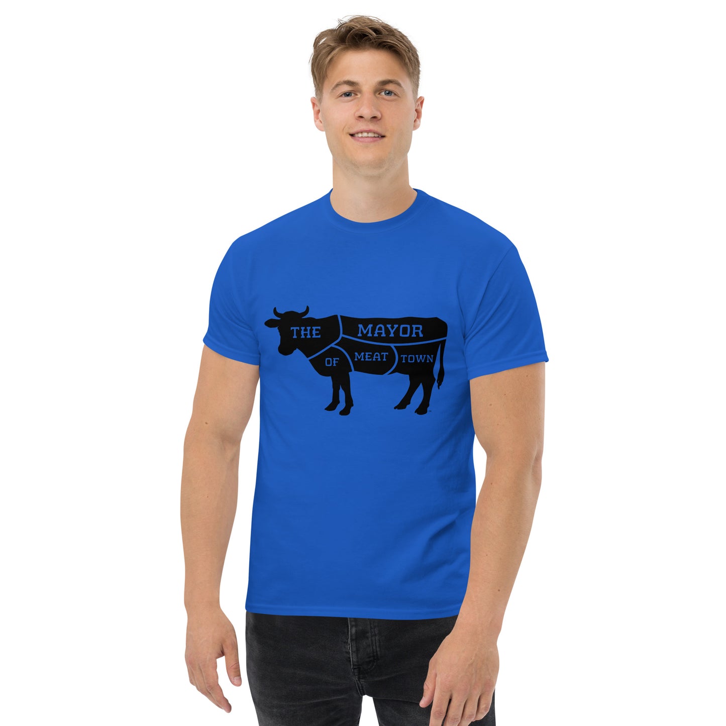 MAYOR OF MEAT TOWN - CLASSIC COW Men's tee