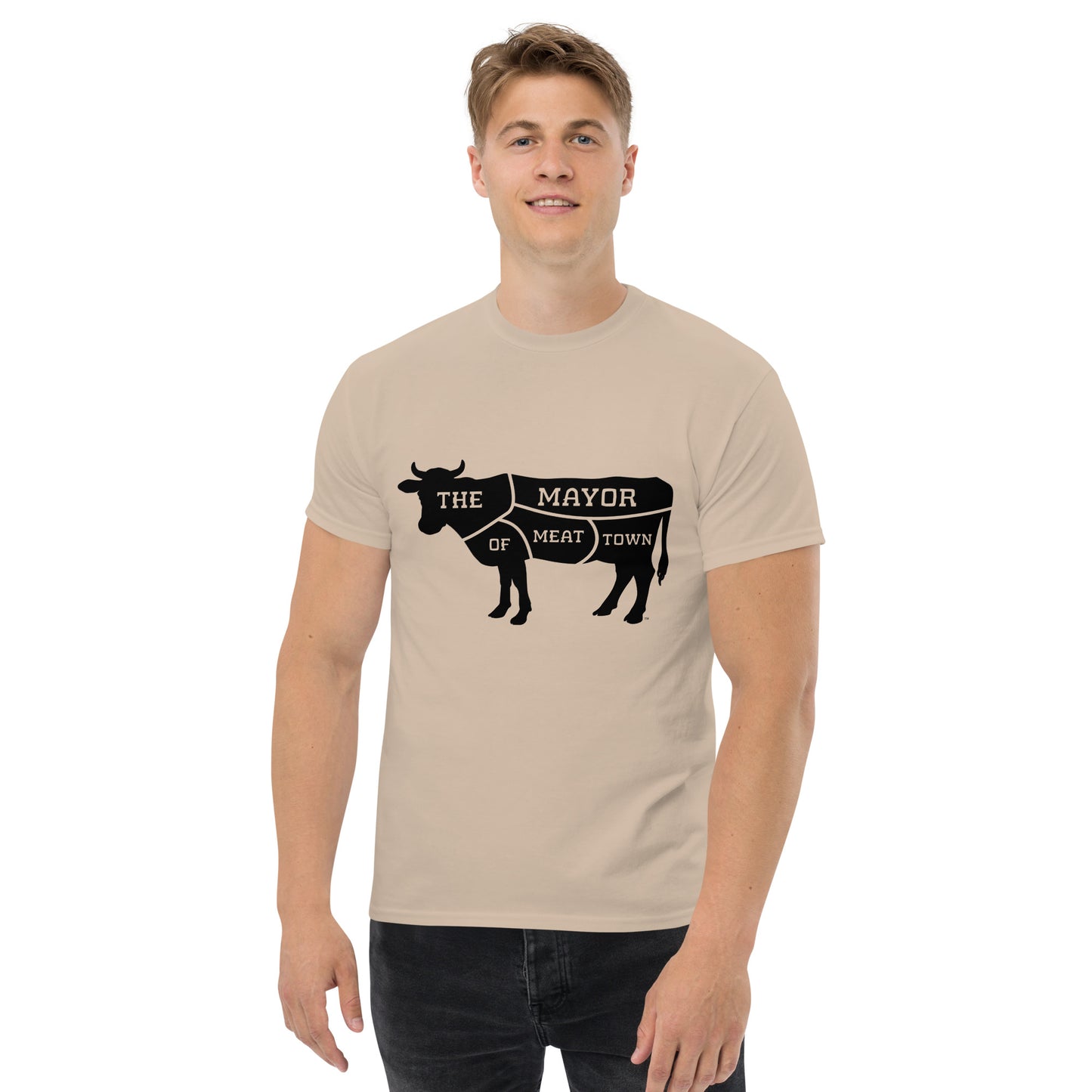 MAYOR OF MEAT TOWN - CLASSIC COW Men's tee