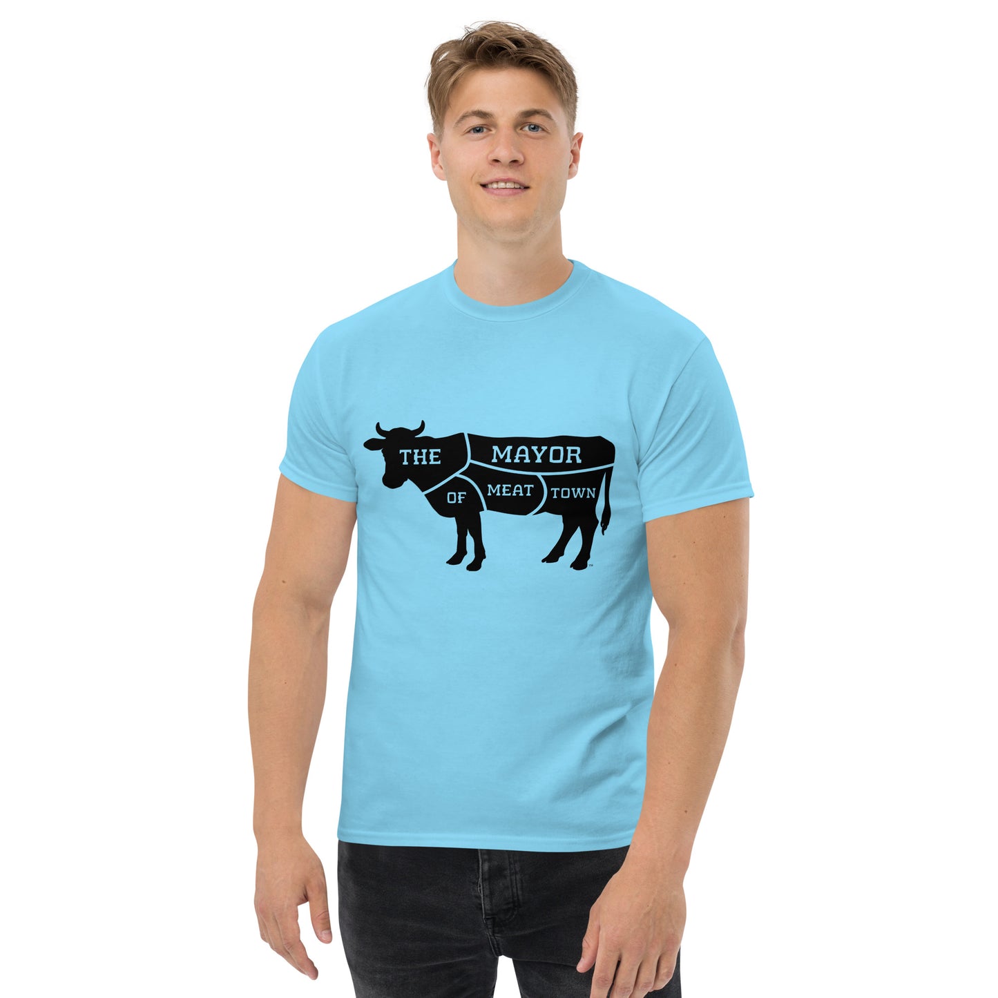 MAYOR OF MEAT TOWN - CLASSIC COW Men's tee